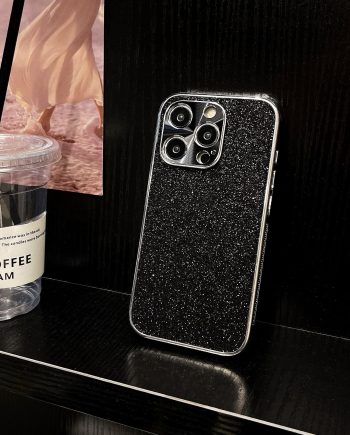 Glitter Dendritic Leather Case for iPhone