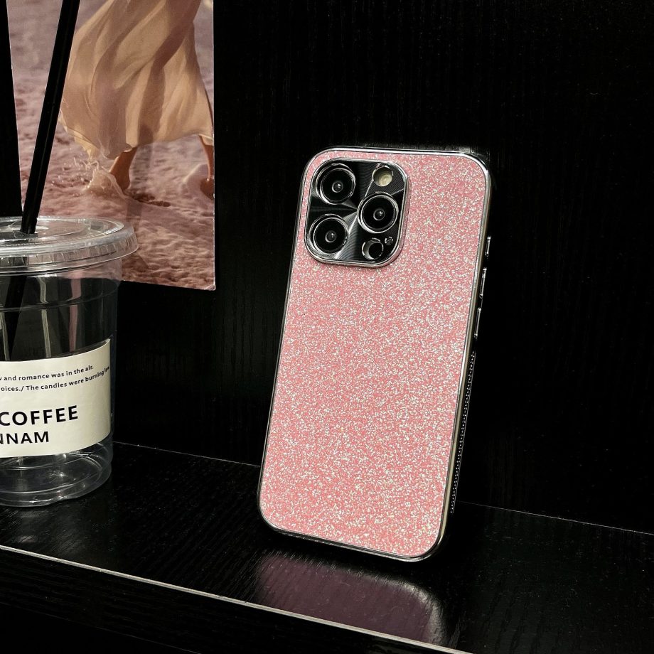 Glitter Dendritic Leather Case for iPhone