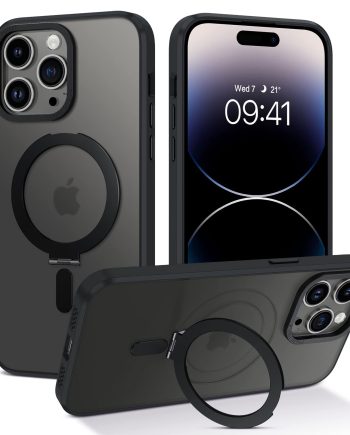 180° Foldable Magnetic Ring Stand Metal lens Translucent iPhone Case ✅Compatible with Magsafe