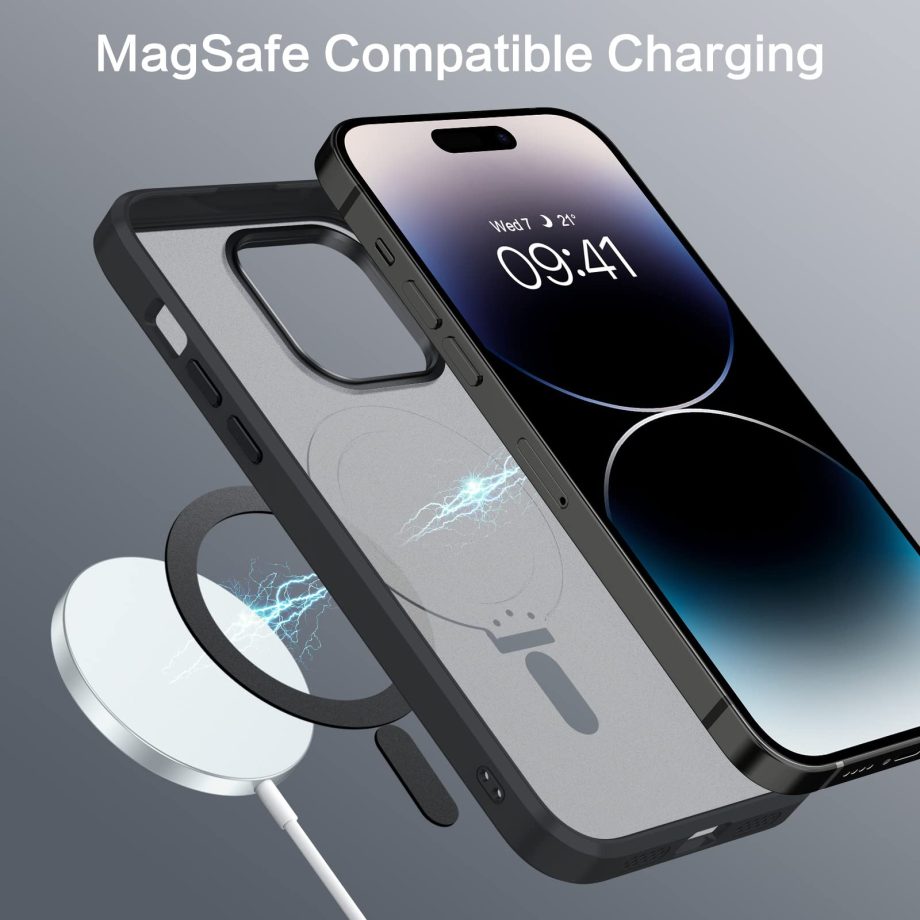 180° Foldable Magnetic Ring Stand Metal lens Translucent iPhone Case ✅Compatible with Magsafe