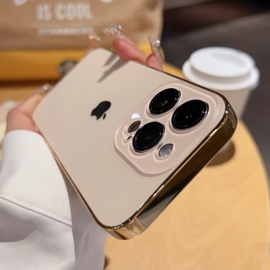 Luxury Frosted Glass iPhone Case ✅Camera Lens Protection
