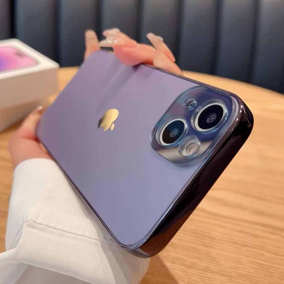 Luxury Frosted Glass iPhone Case ✅Camera Lens Protection
