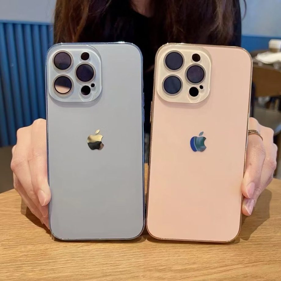 Luxury Frosted Glass iPhone Case ✅Camera Lens Protection