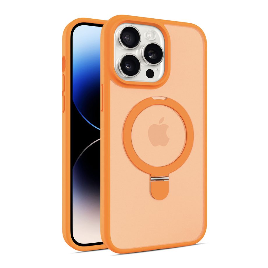 180° Foldable Magnetic Ring Stand Metal lens Translucent iPhone Case ✅Compatible with Magsafe