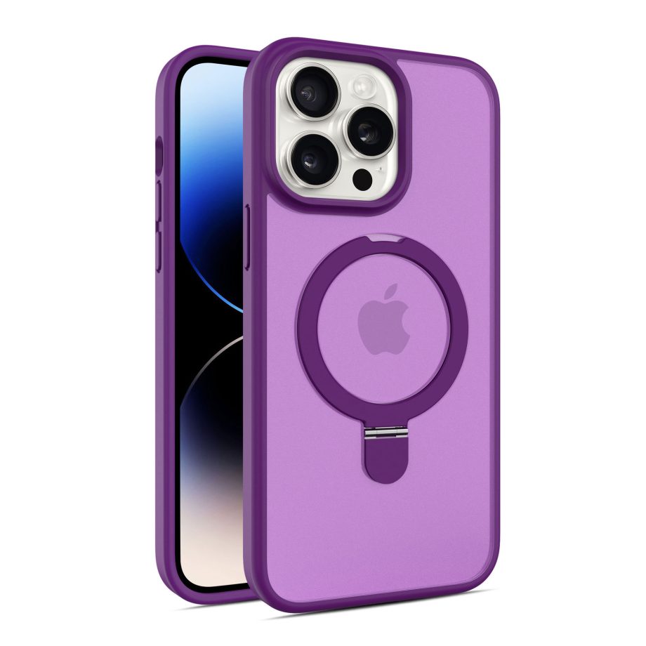 180° Foldable Magnetic Ring Stand Metal lens Translucent iPhone Case ✅Compatible with Magsafe