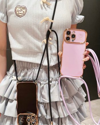 Cute Wave Shape with Love Heart Raised Camera Protection case for iPhone