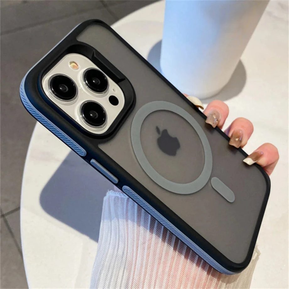 Frame Colorful Matte Translucent Case For iPhone