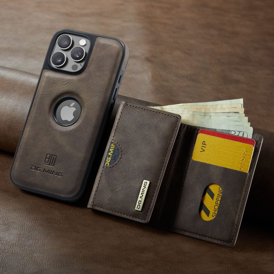2 in 1 Detachable Magnetic Wallet Case for iPhone