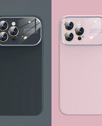 Liquid Silicone Large Window Soft Case For iPhone