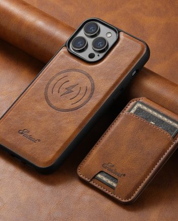 2 in 1 Detachable Magnetic Wallet Case For iPhone