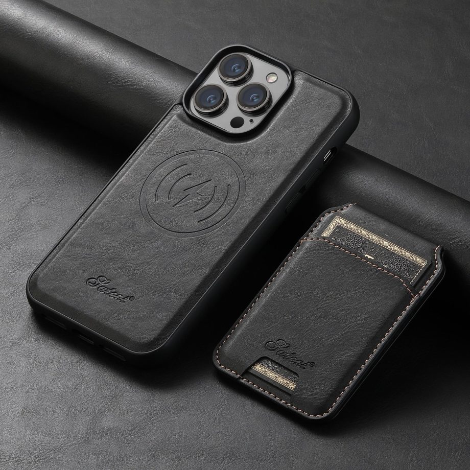 2 in 1 Detachable Magnetic Wallet Case For iPhone