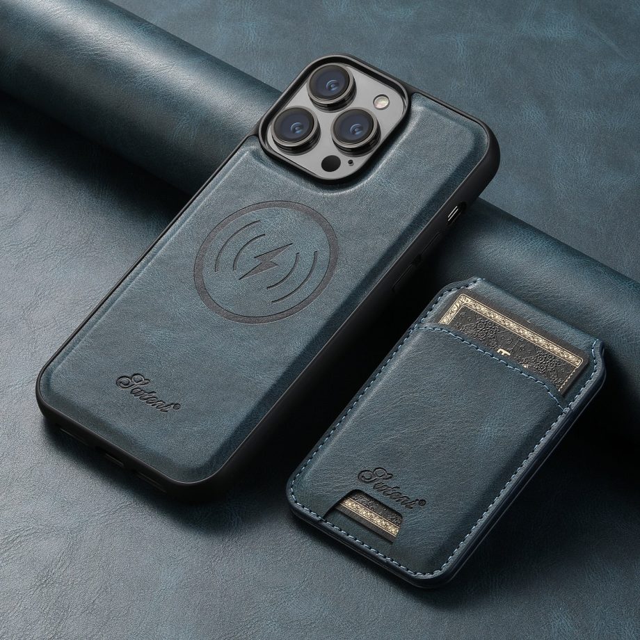 2 in 1 Detachable Magnetic Wallet Case For iPhone