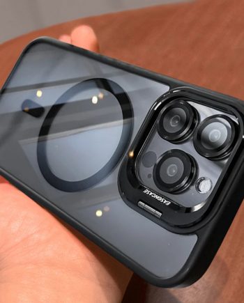 Lens Stand Transparent Case For iPhone