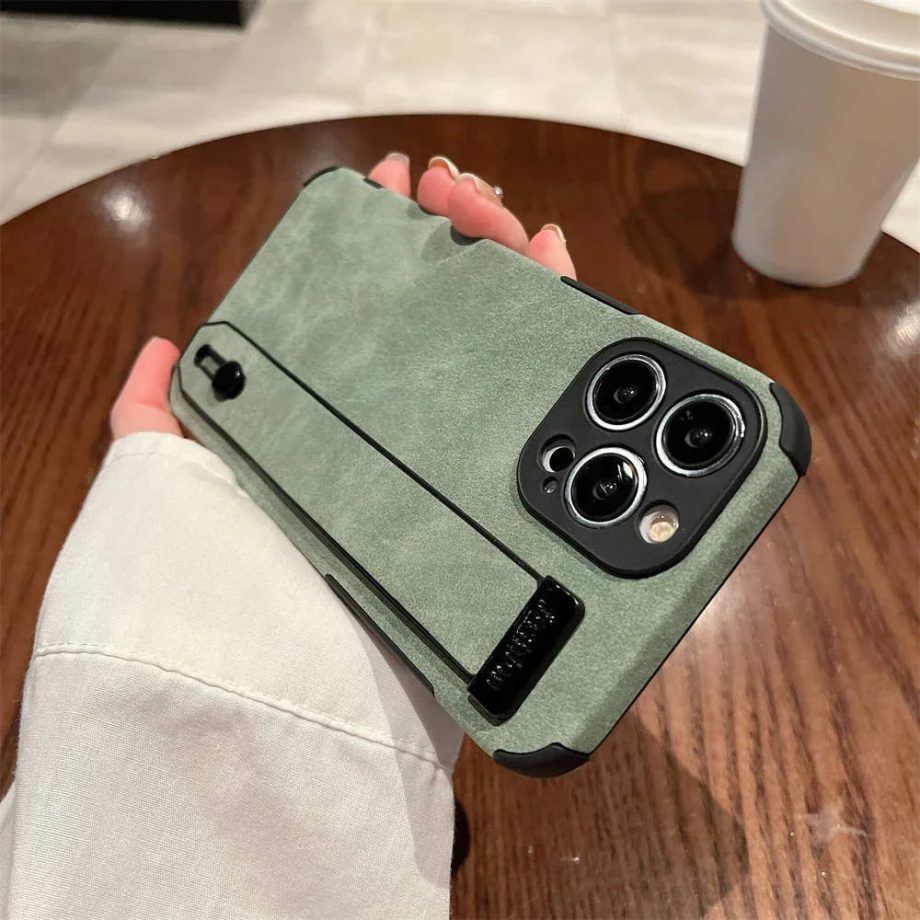 Wrist Strap Shockproof Soft Case For iPhone