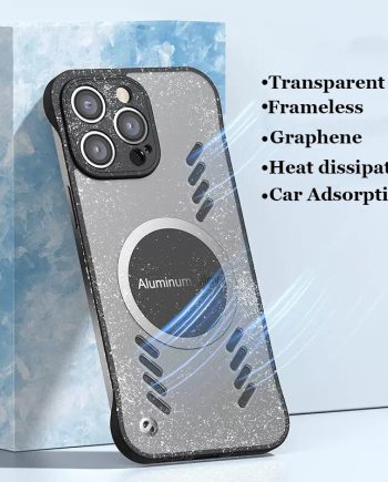 Cooling PC Magnetic Frameless Case For iPhone