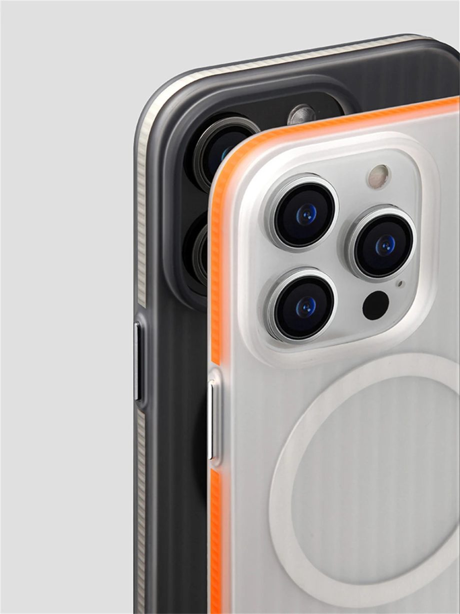 Non-Slip Matte Corrugated Hard Case For iPhone