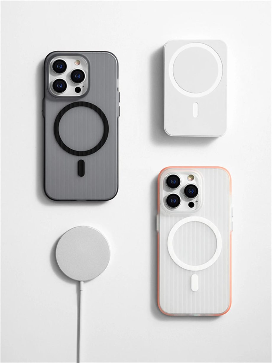 Non-Slip Matte Corrugated Hard Case For iPhone