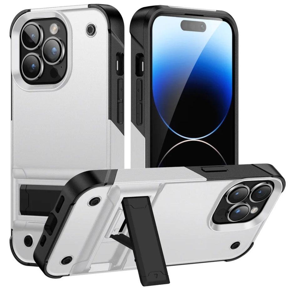 Matte Bracket Shockproof Hard Case For iPhone