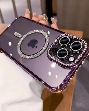 Glitter Magnetic Soft Case For iPhone