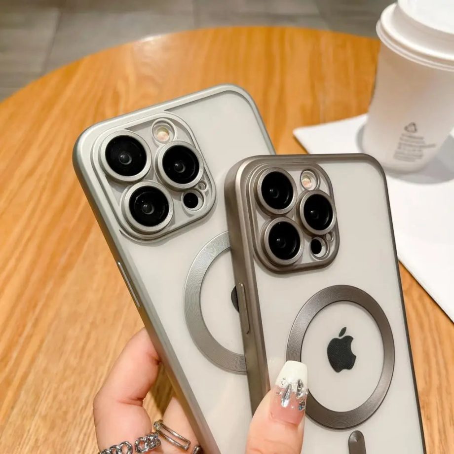 Matte Plating Clear Soft Case for iPhone