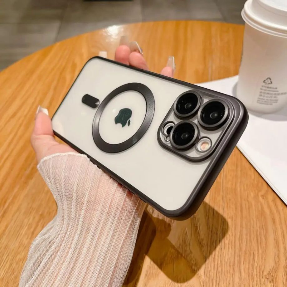 Matte Plating Clear Soft Case for iPhone