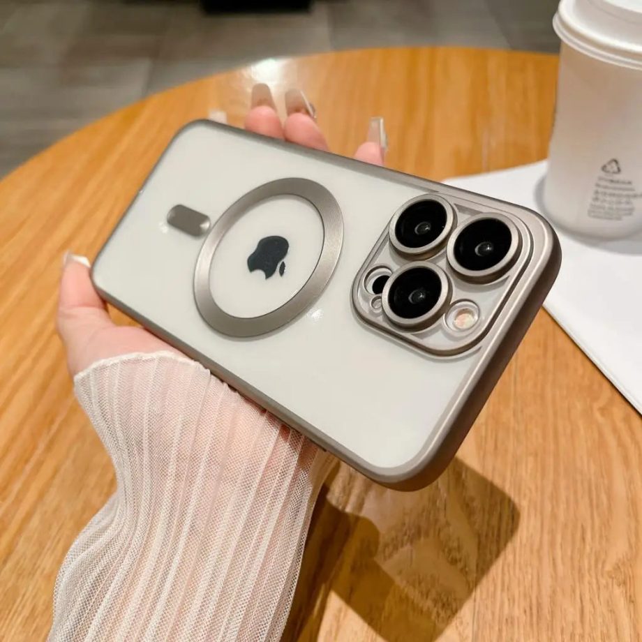 Matte Plating Clear Soft Case for iPhone