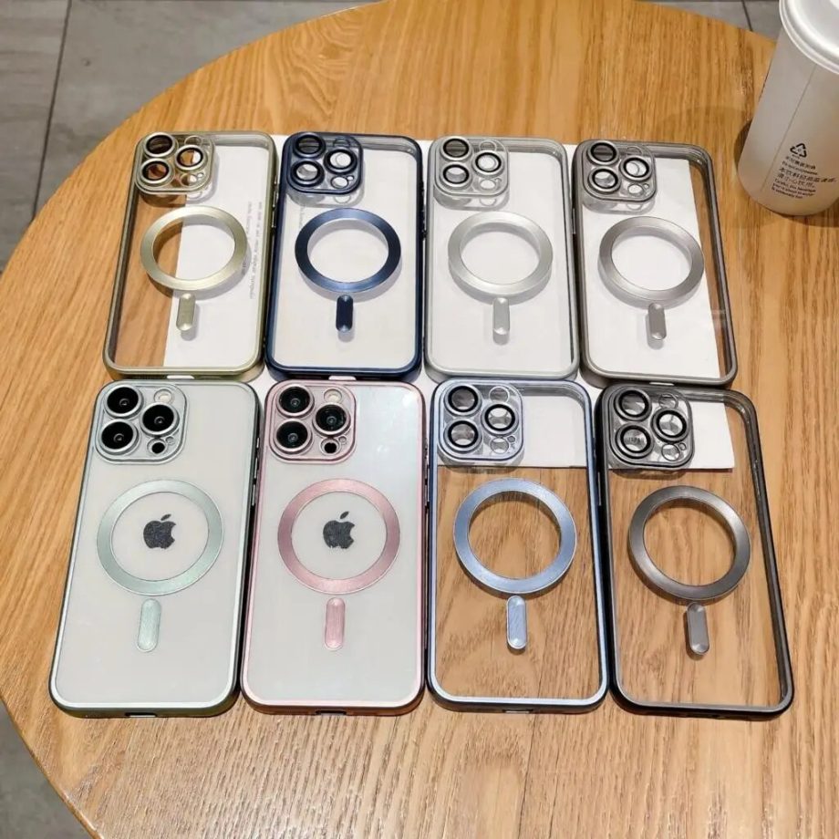 Matte Plating Clear Soft Case for iPhone