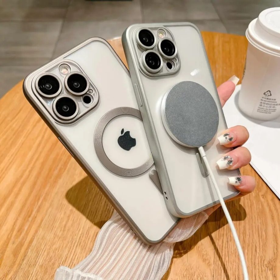 Matte Plating Clear Soft Case for iPhone