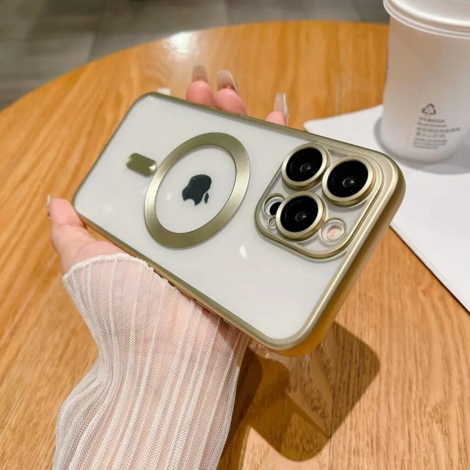 Matte Plating Clear Soft Case for iPhone