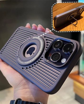 Magnetic Bracket Heat Dissipation Case For iPhone