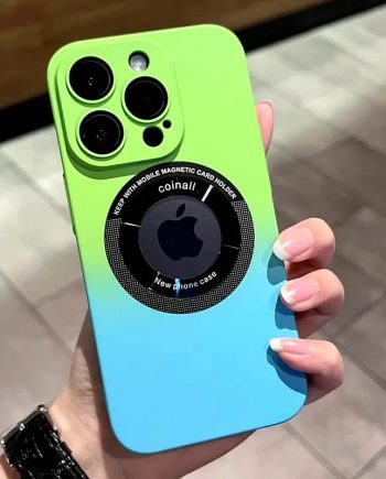 Magnetic Gradient Color Matte Case For iPhone