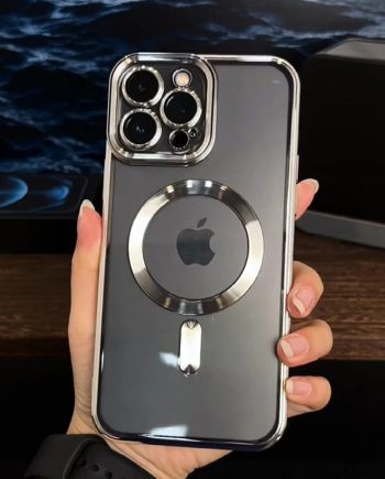 Plating Clear Soft Magnetic Case For iPhone
