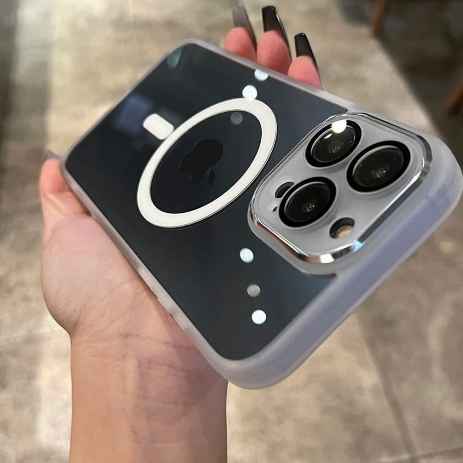 Lens Protection Acrylic Transparent Case For iPhone