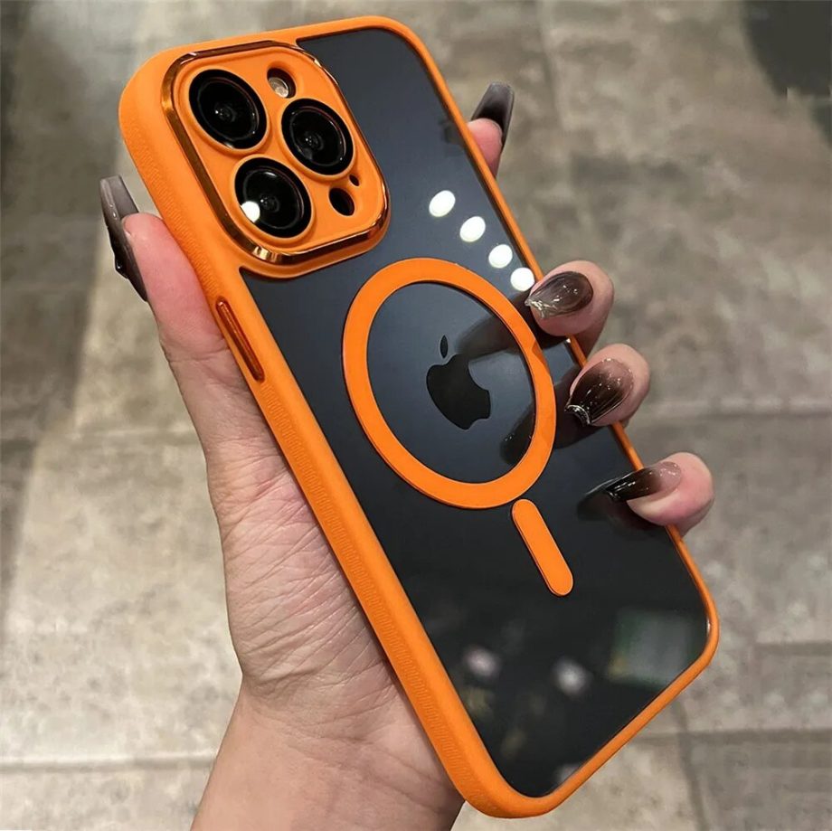 Lens Protection Acrylic Transparent Case For iPhone