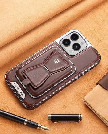 2 in 1 Bracket Card Bag Leather Case for iPhone