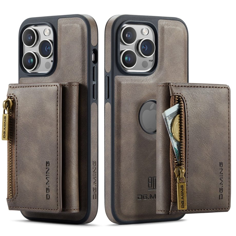 2 in 1 Magnetic Leather Wallet Case for iPhone