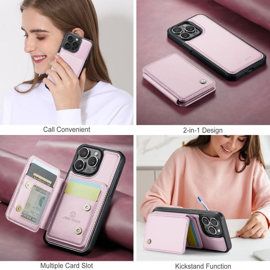 2 in 1 Magnetic Wallet Leather Case for iPhone