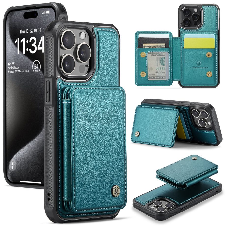 2 in 1 Magnetic Wallet Leather Case for iPhone