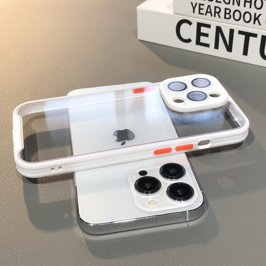 Lens Protection Transparent Case for iPhone