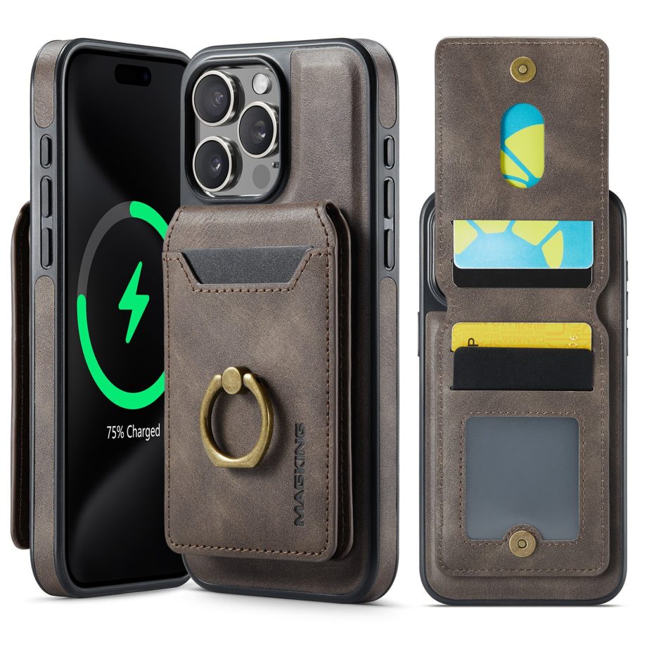 Detachable Magnetic Wallet Case for iPhone