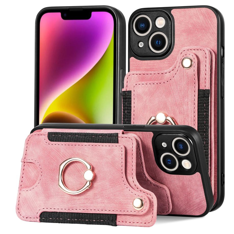 Lanyard Ring Holder Wallet Case for iPhone