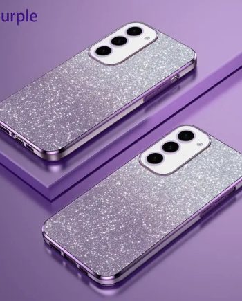 Gradient Glitter Plating Silicone Case for Samsung