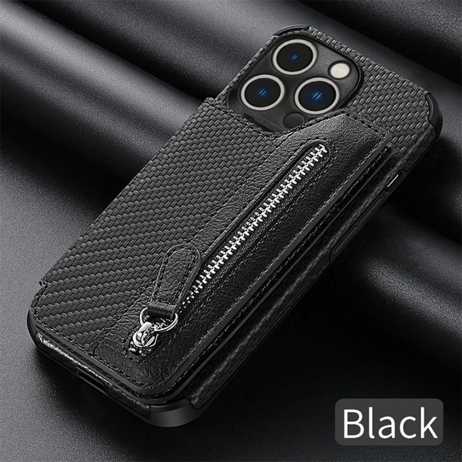 2 in 1 Card Holder Wallet Case For iPhone