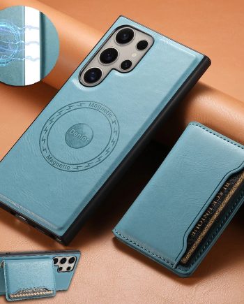 PU Leather Magnetic Wallet Case for Samsung