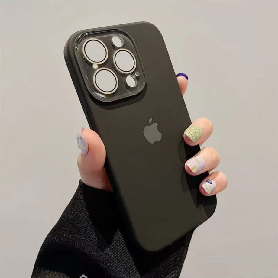 Lens protection silicone frosted case for iPhone