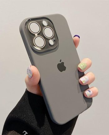 Lens protection silicone frosted case for iPhone