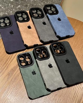 Dirt-resistant suede case for iPhone
