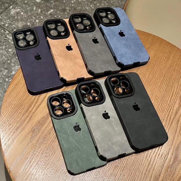 Dirt-resistant suede case for iPhone