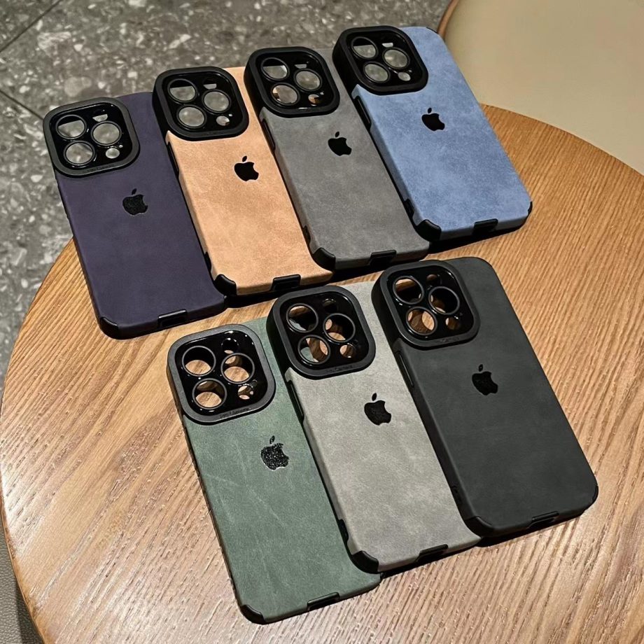 Dirt-resistant suede case for iPhone
