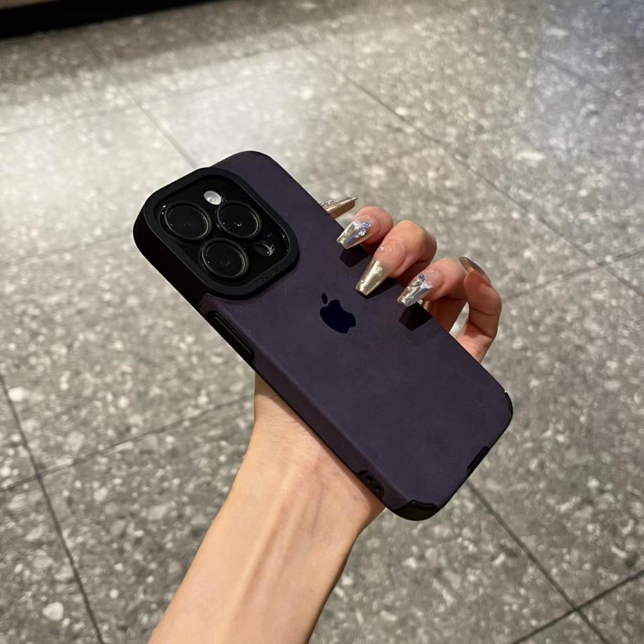 Dirt-resistant suede case for iPhone